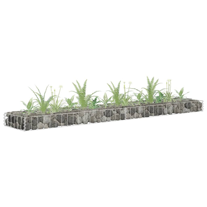 Gabion høybed galvanisert stål 180x30x10 cm