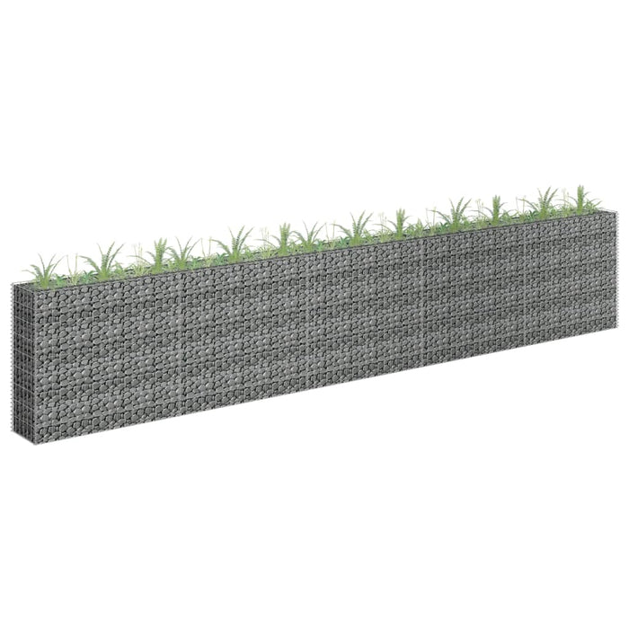 Gabion høybed galvanisert stål 450x30x90 cm