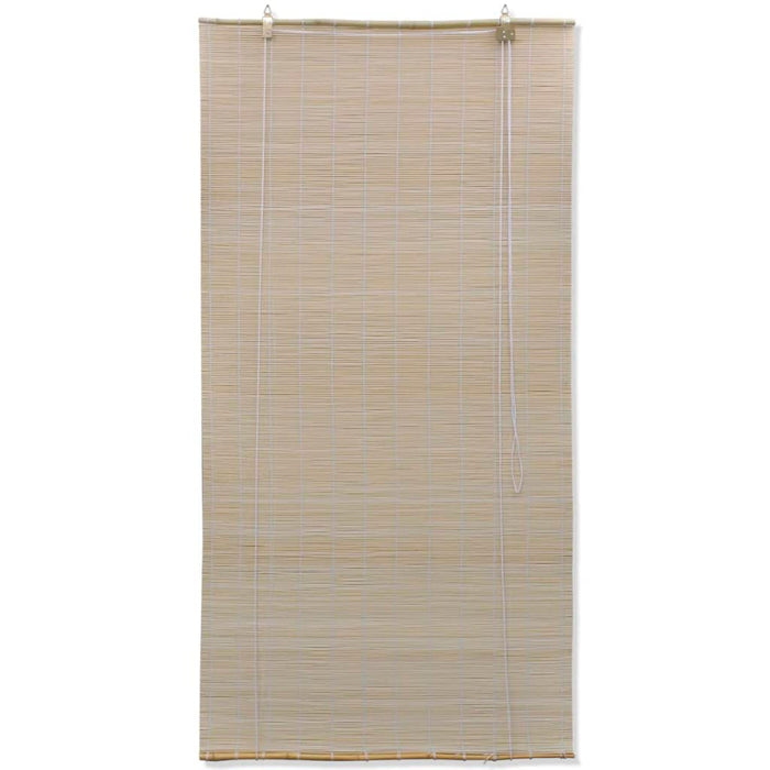 Rullegardiner naturlig bambus 2 stk 120x160 cm