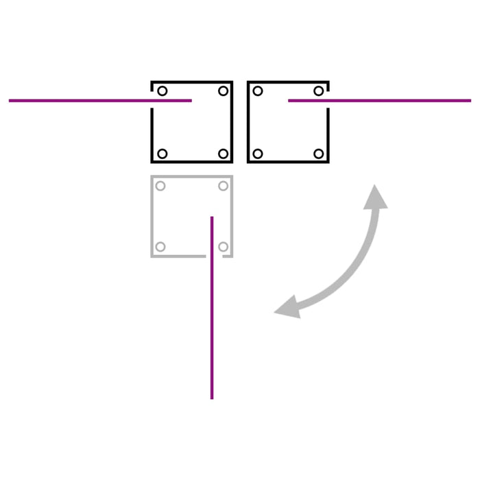 Uttrekkbar sidemarkise 140x1000 cm antrasitt