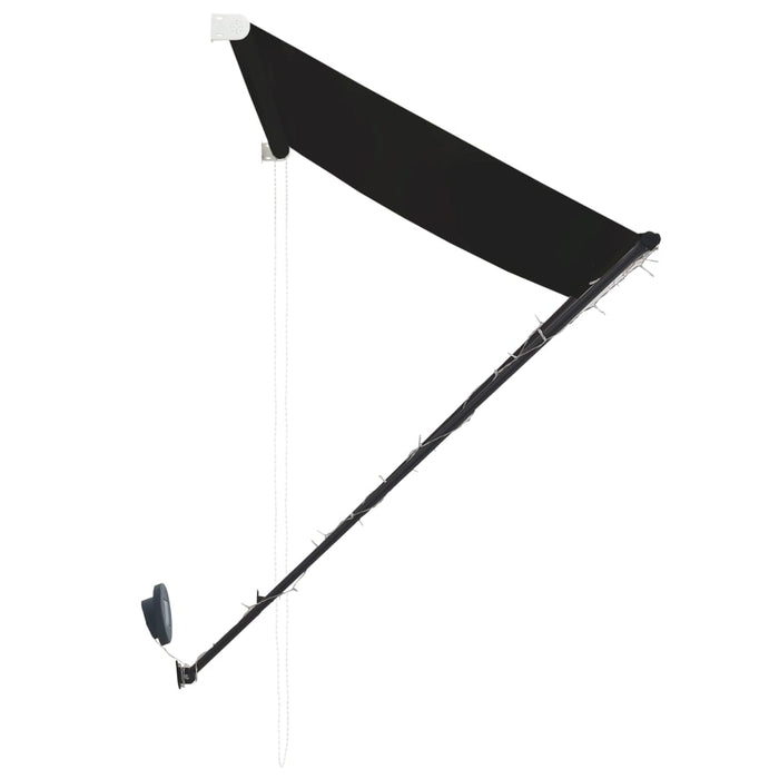 Uttrekkbar markise med LED 250x150 cm antrasitt