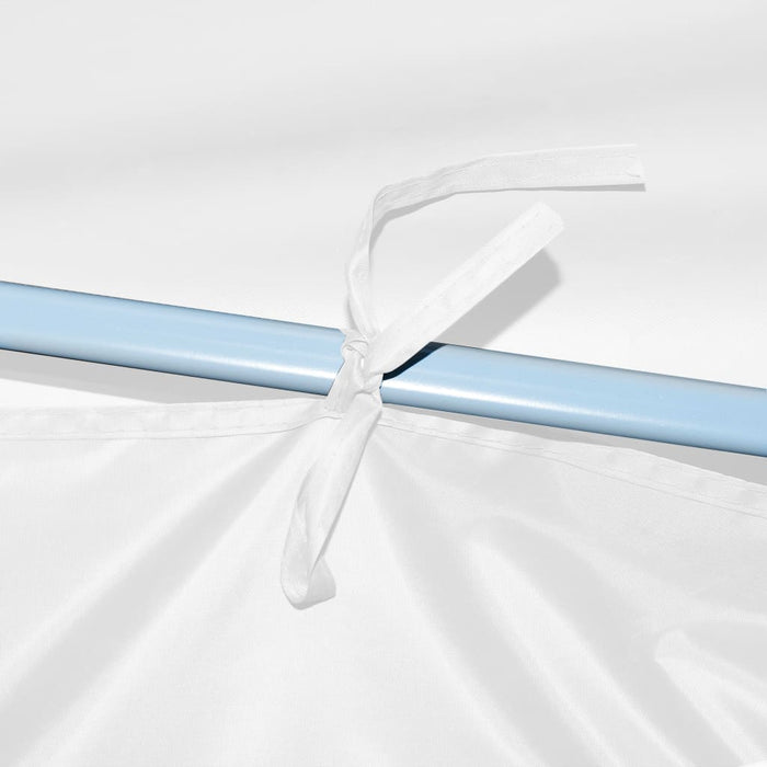 Sammenleggbart festtelt popup med 5 sidevegger 3x9 m hvit