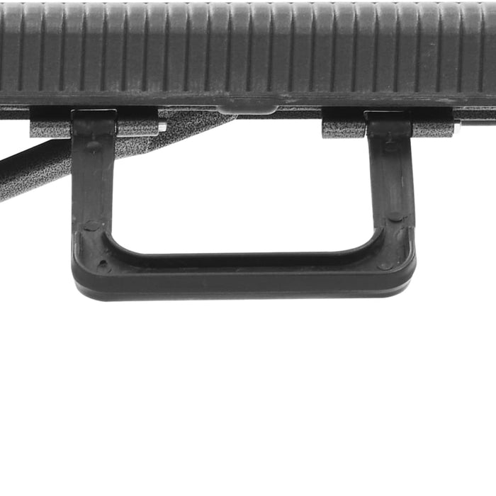 Sammenleggbare hagebenker 2 stk 180 cm HDPE svart