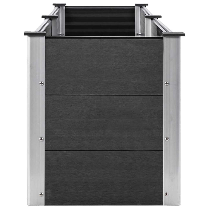 Høybed 250x50x54 cm WPC grå