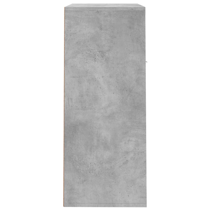 Skoskap betonggrå 60x35x84 cm konstruert tre