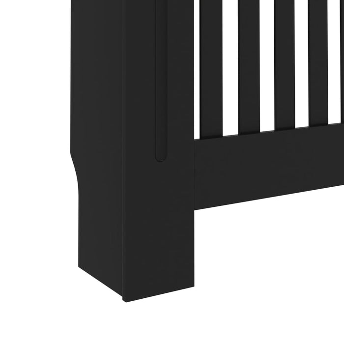 Radiatordeksel svart 172x19x81,5 cm MDF