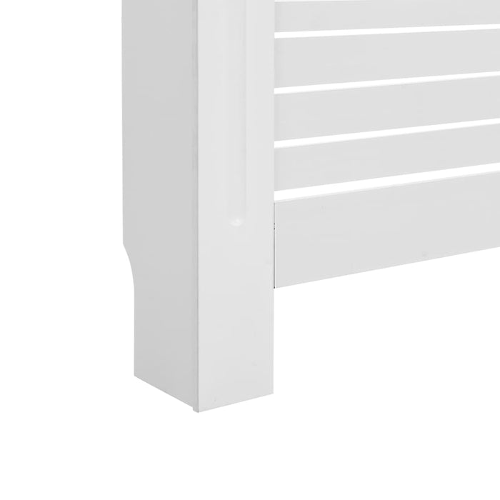 Radiatordeksler 2 stk hvit 152x19x81,5 cm MDF