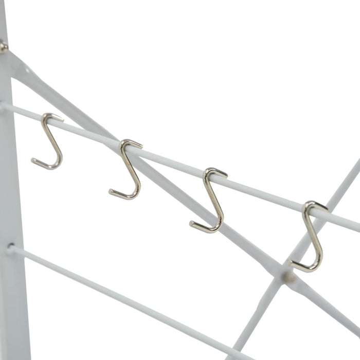 Hylle til mikrobølgeovn hvit 60x39,6x79,5 cm konstruert tre