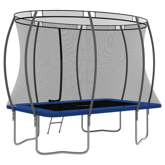 Trampolinesett rektangulær 274x183x76 cm 150 kg