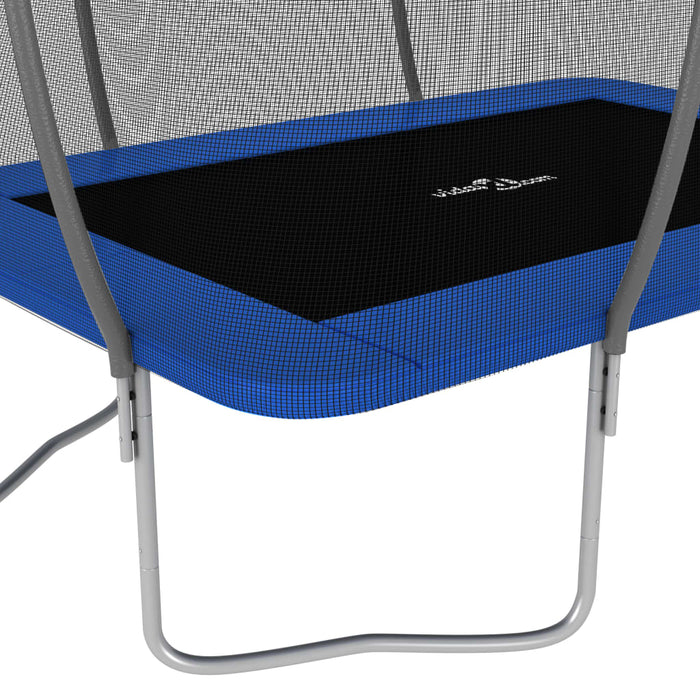 Trampolinesett rektangulær 274x183x76 cm 150 kg