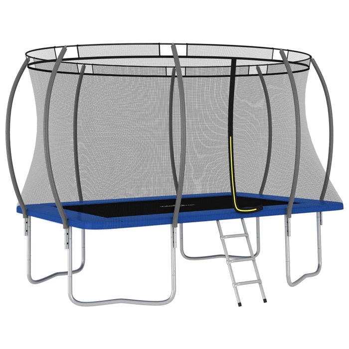 Trampolinesett rektangulær 335x244x90 cm 150 kg