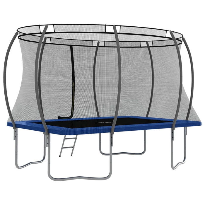 Trampolinesett rektangulær 335x244x90 cm 150 kg