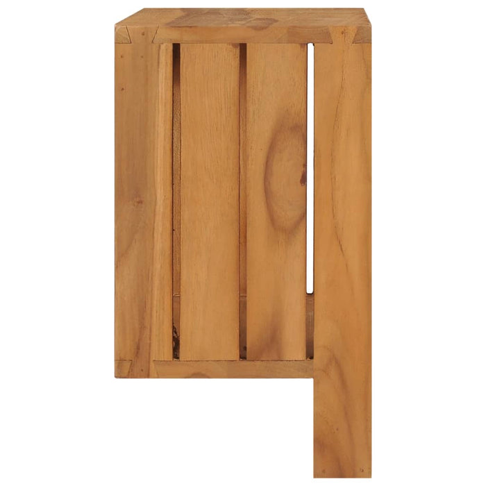 Vegghengt håndklestativ 35x20x35 cm heltre teak