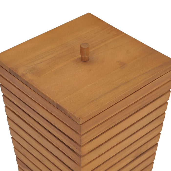 Skittentøyskurv 30x30x45 cm heltre teak