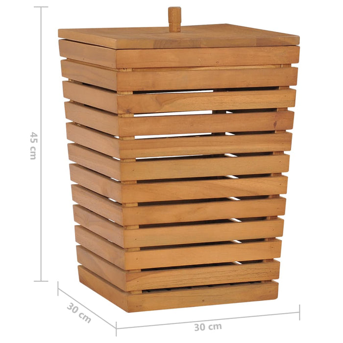 Skittentøyskurv 30x30x45 cm heltre teak