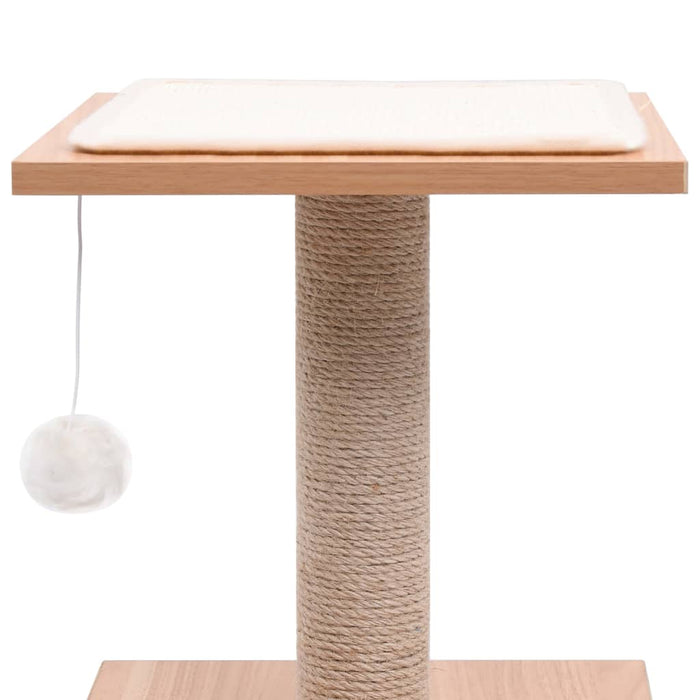 Kattetre med klorematte i sisal 62 cm