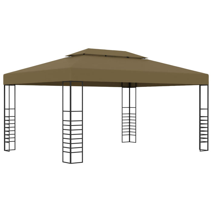 Paviljong 3x4 m gråbrun 180 g/m²