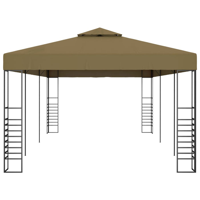 Hagetelt 6x3x2,7 m gråbrun 180 g/m²