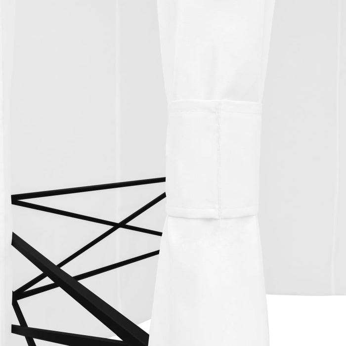 Hagetelt med gardiner 360x312x265 cm hvit 180 g/m²