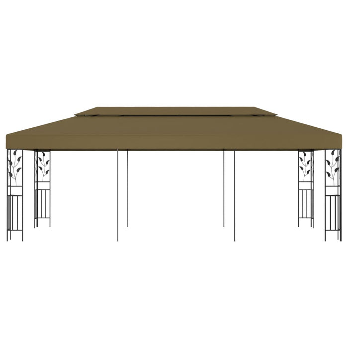 Paviljong 6x3 m gråbrun 180 g/m²