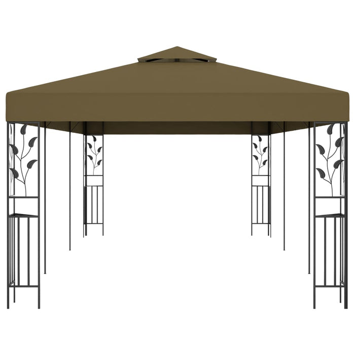 Paviljong 6x3 m gråbrun 180 g/m²