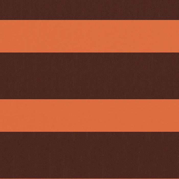 Balkongskjerm oransje og brun 75x400 cm oxfordstoff