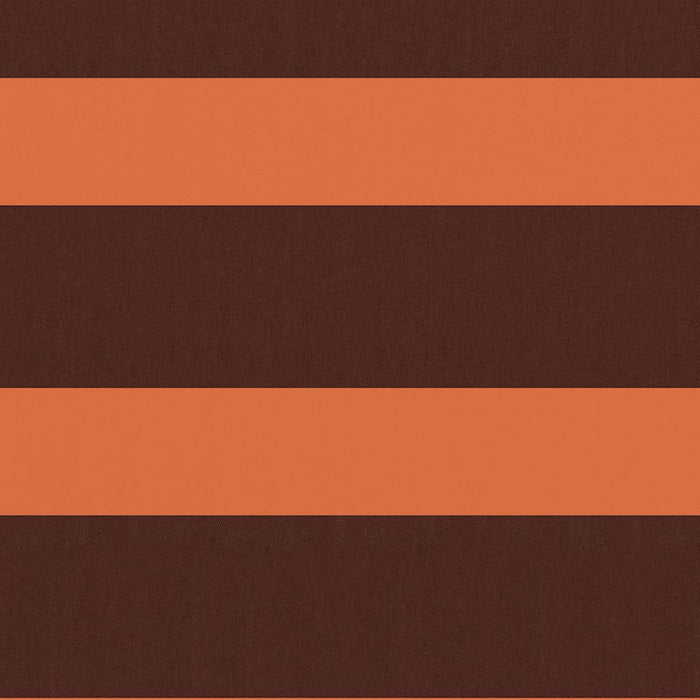 Balkongskjerm oransje og brun 75x500 cm oxfordstoff