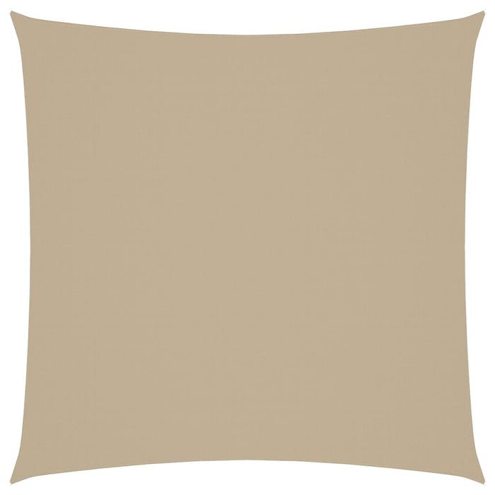 Solseil oxfordstoff firkantet 7x7 m beige