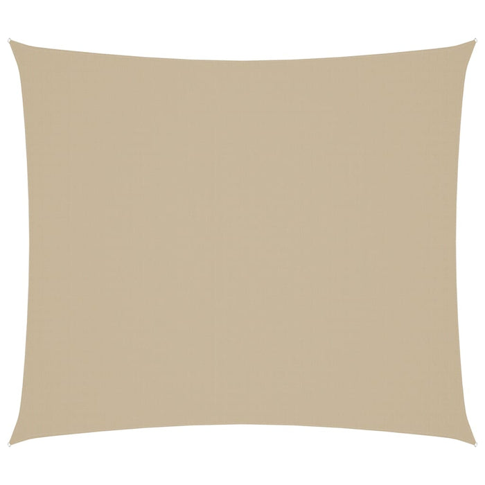 Solseil oxfordstoff rektangulær 2x2,5 m beige