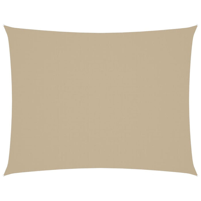 Solseil oxfordstoff rektangulær 2x3 m beige