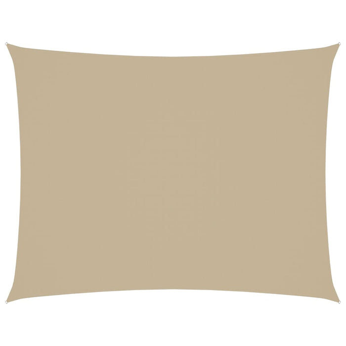 Solseil oxfordstoff rektangulær 2x3,5 m beige