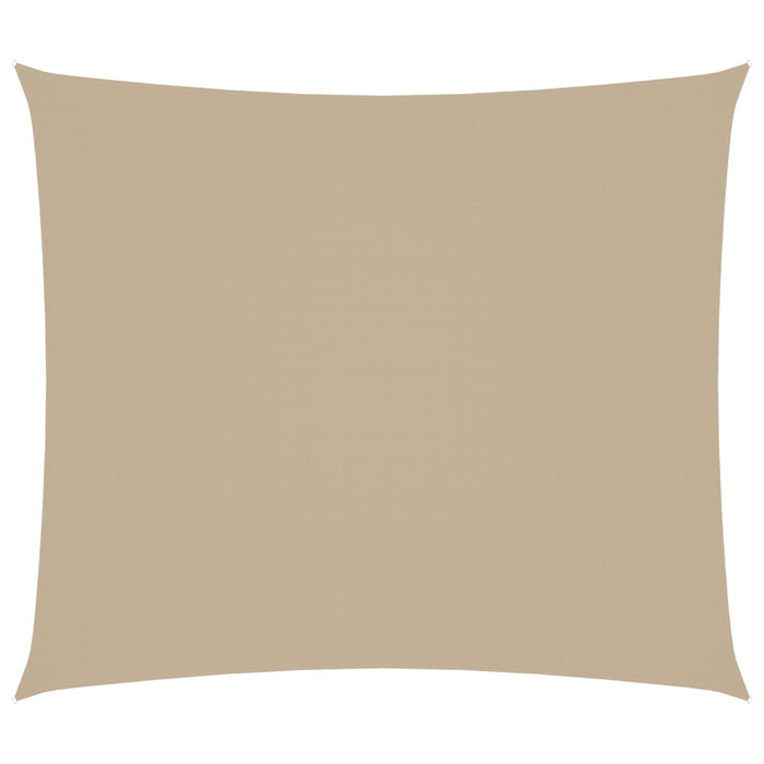 Solseil oxfordstoff rektangulær 2,5x3 m beige