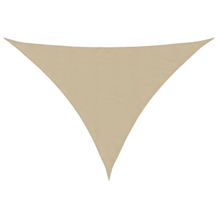 Solseil oxfordstoff trekantet 3x3x4,24 m beige