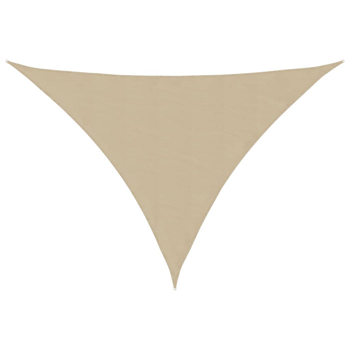 Solseil oxfordstoff trekantet 4x4x5,8 m beige