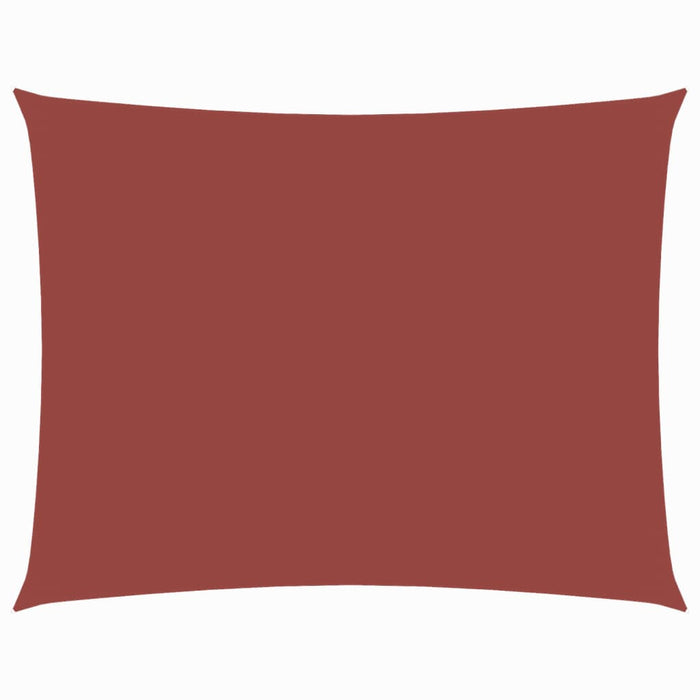 Solseil oxfordstoff rektangulær 3x5 m terrakotta