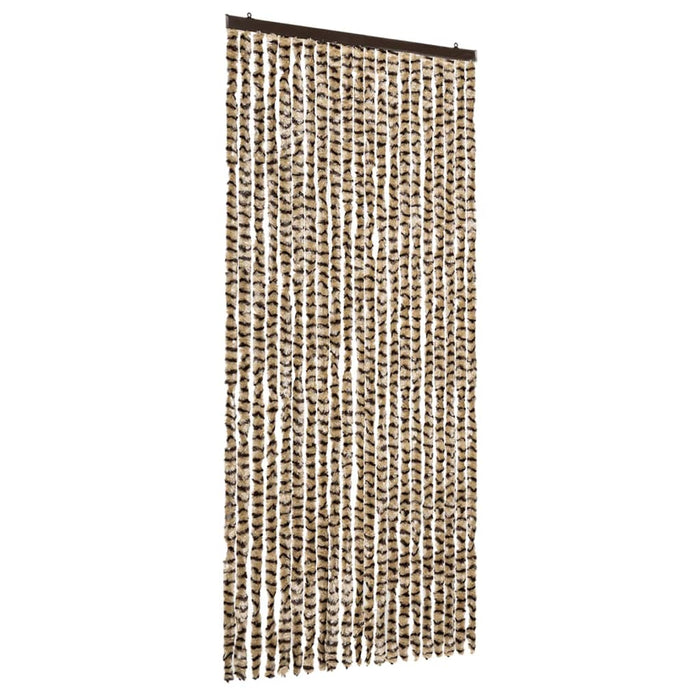 Insektgardin beige og brun 90x220 cm chenille