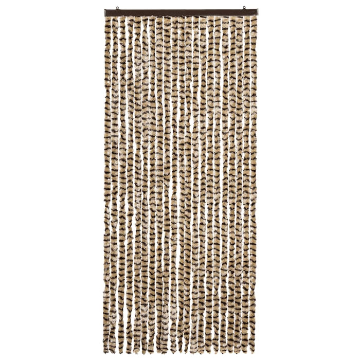 Insektgardin beige og brun 90x220 cm chenille