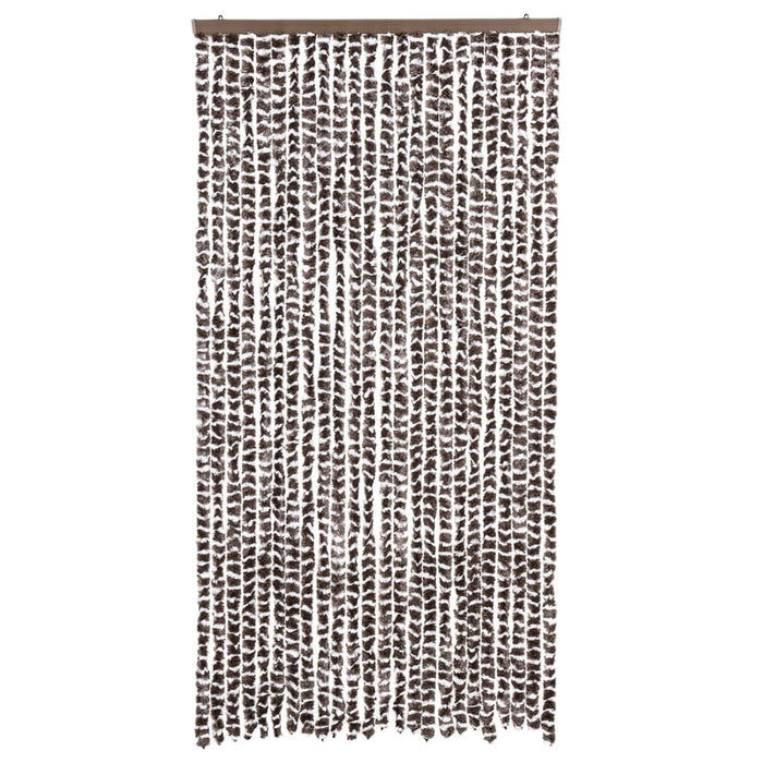 Insektgardin brun og hvit 100x220 cm chenille