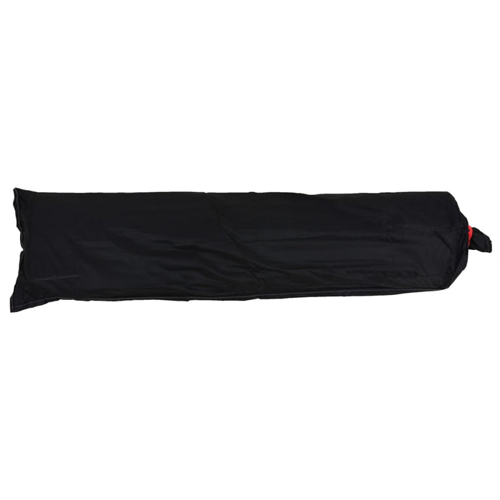 Partytelt med LED og 4 sidevegger 3,6x3,6x2,3 m grå og oransje