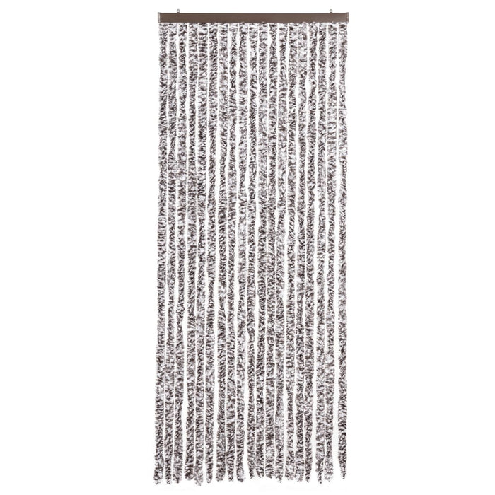 Insektgardin brun og beige 56x200 cm chenille