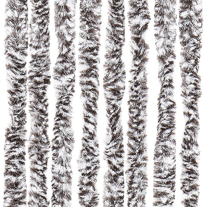 Insektgardin brun og beige 56x200 cm chenille