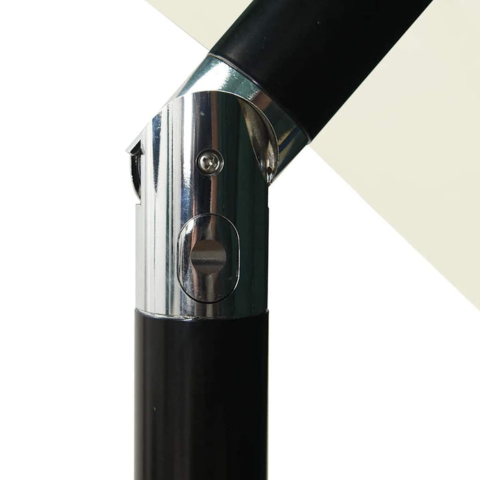 Parasoll med aluminiumsstang 3 nivåer 2,5x2,5 m sand