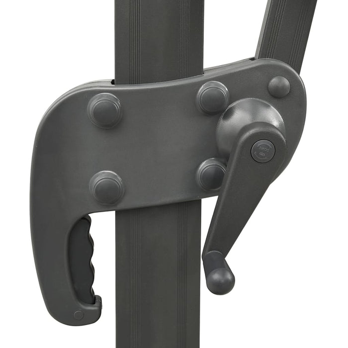 Hengeparasoll med dobbel topp 400x300 cm asurblå