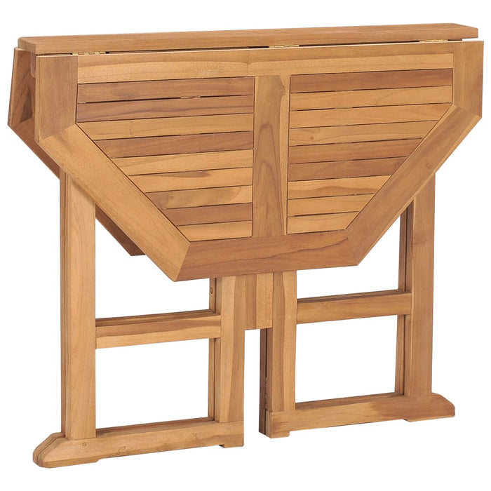 Sammenleggbart hagebord 90x90x75 cm heltre teak