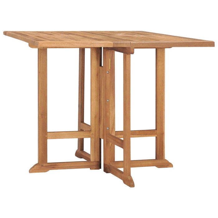 Sammenleggbart hagebord 90x90x75 cm heltre teak