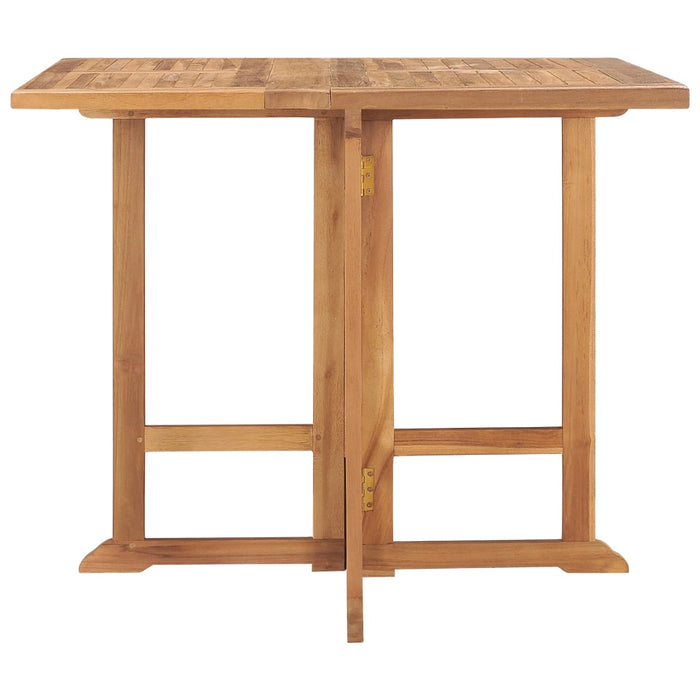 Sammenleggbart hagebord 90x90x75 cm heltre teak