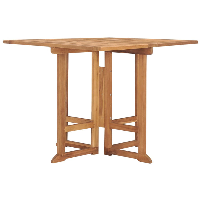 Sammenleggbart hagebord 90x90x75 cm heltre teak