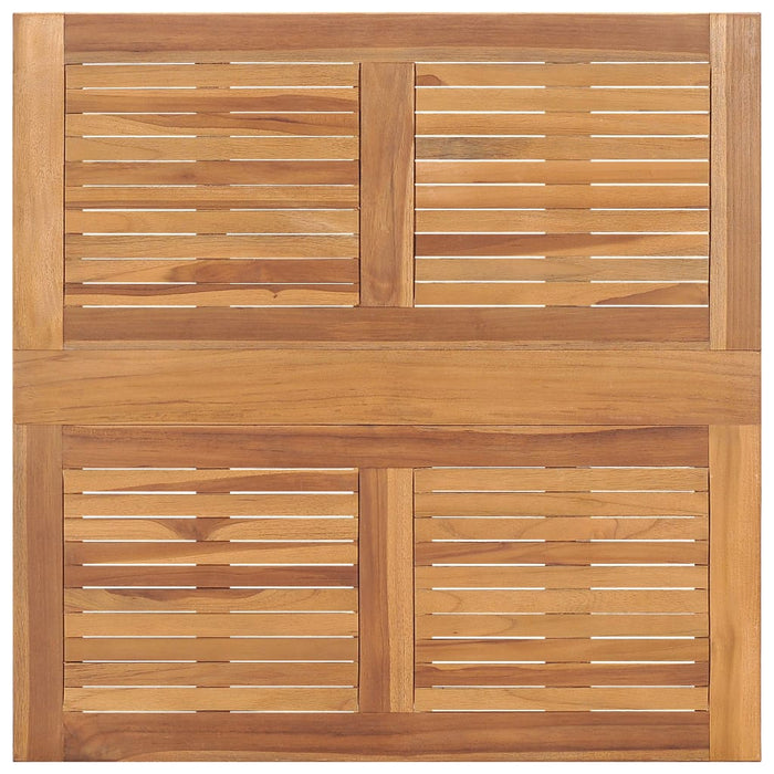 Sammenleggbart hagebord 90x90x75 cm heltre teak