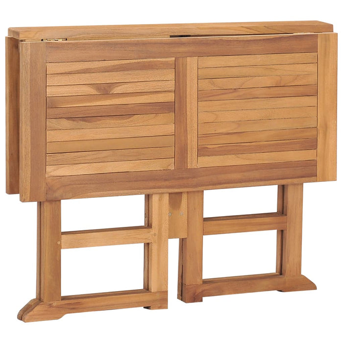 Sammenleggbart hagebord 90x90x75 cm heltre teak