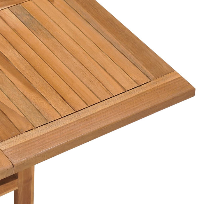 Sammenleggbart hagebord 90x90x75 cm heltre teak